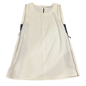 Rebecca Minkoff white side zip with mesh tank top